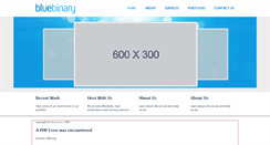 Desktop Screenshot of bluebinary.com