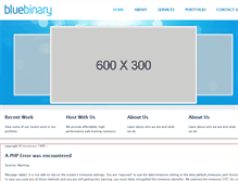 Tablet Screenshot of bluebinary.com